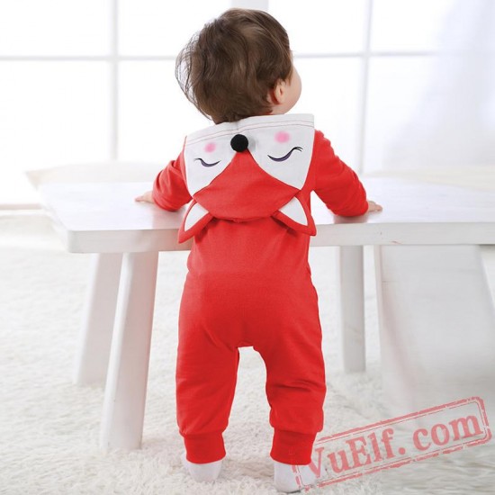 Baby Cute Red Fox Kigurumi Onesie Costume