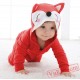 Baby Cute Red Fox Kigurumi Onesie Costume