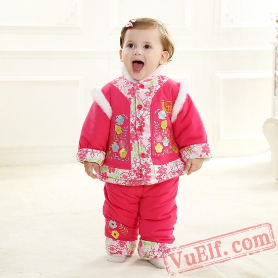 Baby Rose Red Flowers Kigurumi Onesie Costume