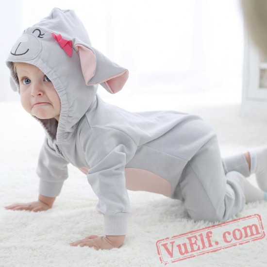 Baby Cute Elephant Kigurumi Onesie Costume