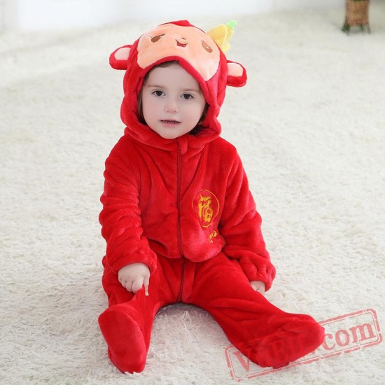 Baby Monkey Kigurumi Onesie Costume