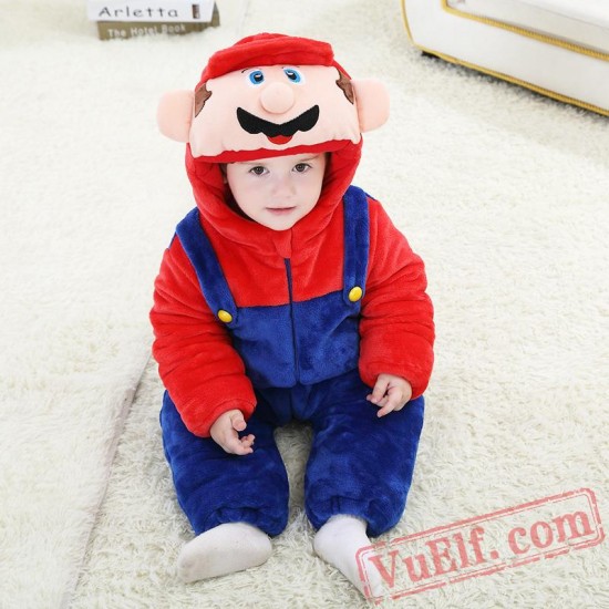 Baby Super Mary Kigurumi Onesie Costume