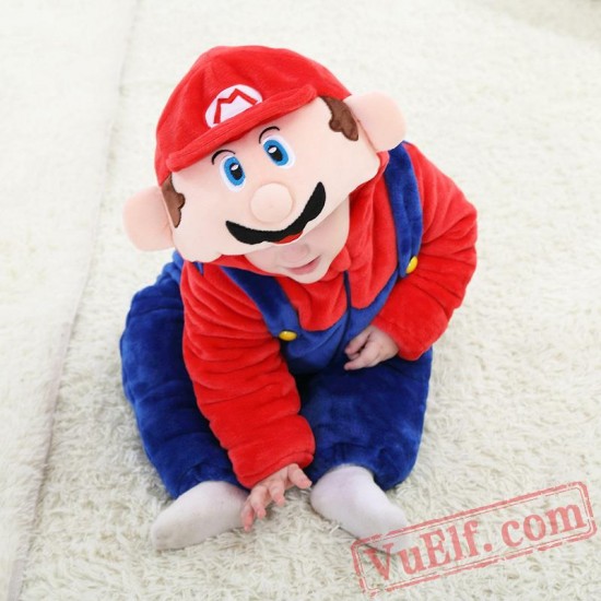 Baby Super Mary Kigurumi Onesie Costume