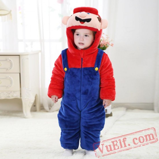 Baby Super Mary Kigurumi Onesie Costume