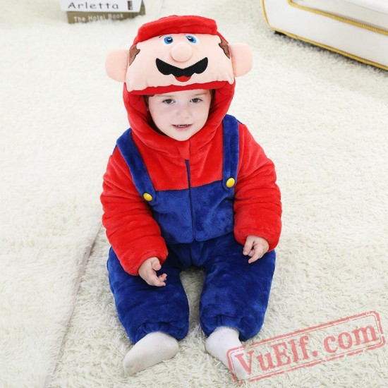 Baby Super Mary Kigurumi Onesie Costume