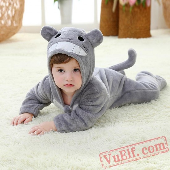 Baby Gray Tiger Kigurumi Onesie Costume