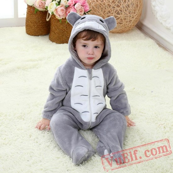 Baby Gray Tiger Kigurumi Onesie Costume