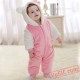 Baby Pink Cat Kigurumi Onesie Costume