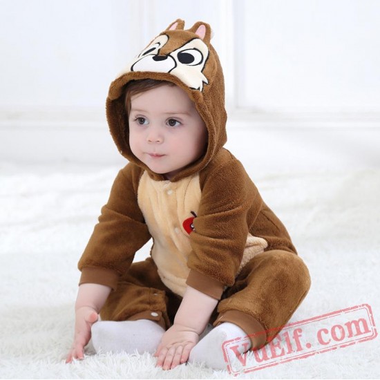 Baby Squirrel Kigurumi Onesie Costume