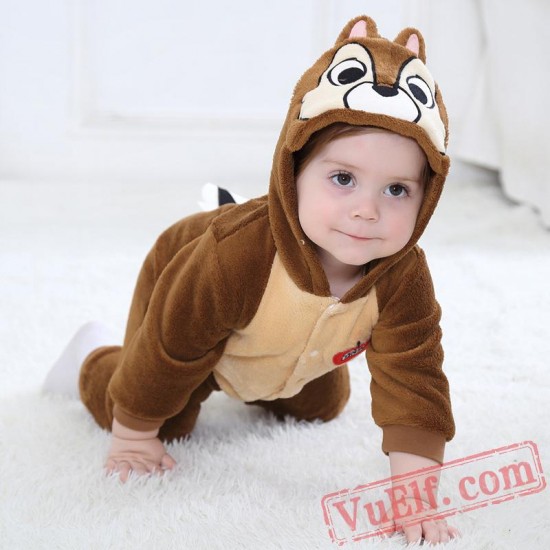 Baby Squirrel Kigurumi Onesie Costume