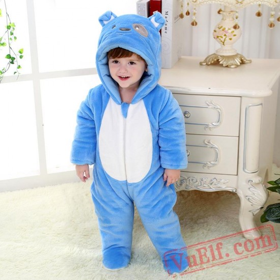 Baby Blue Puppy Kigurumi Onesie Costume