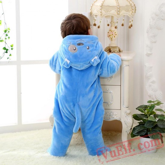 Baby Blue Puppy Kigurumi Onesie Costume