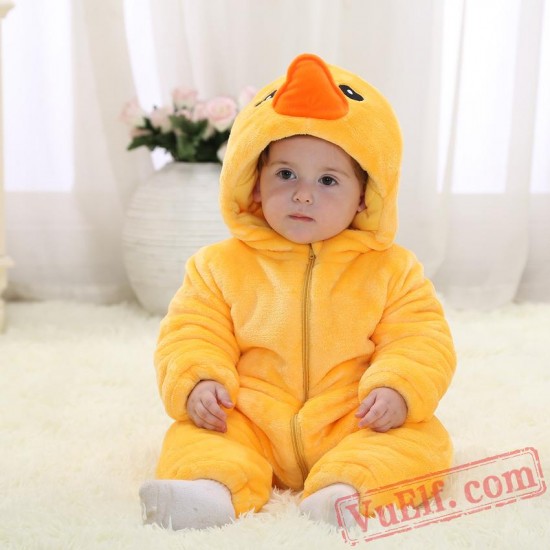 Baby Yellow Duck Kigurumi Onesie Costume