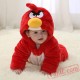 Baby Red Birdie Kigurumi Onesie Costume