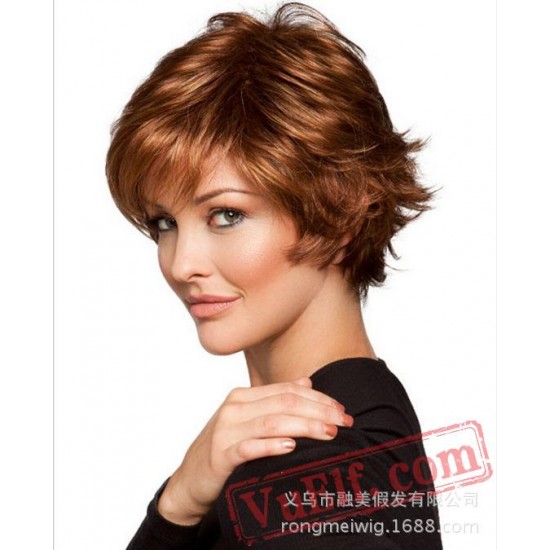 Short Brown Blonde Wigs for Women