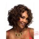 Brown Puffy Short Curly Wigs for Women