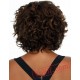 Brown Puffy Short Curly Wigs for Women