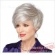 Short Puffy Curly Sliver Wigs for Women
