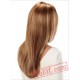 Mid Parting Long Straight Blond Wigs for Women