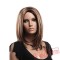 Brown & White Mid Length Wigs for Women