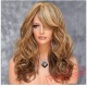 Long Brown Blonde Curly Wigs for Women