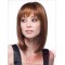 Puffy Mid Length Brown Wigs for Women