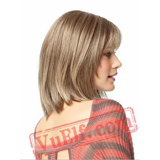 Straight Short Blonde Wigs for Women