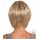 Puffy Mid Parting Blonde Short Wigs for Women