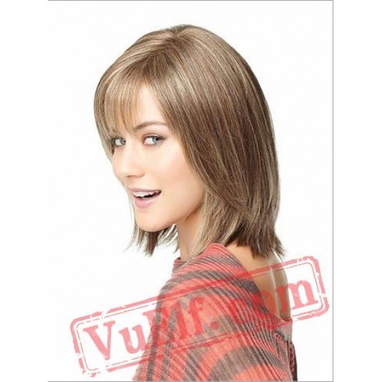 Straight Short Blonde Wigs for Women