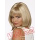 Mid Parting Puffy Blonde Short Wigs for Women