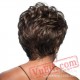 Short Puffy Brown Curly Wigs for Women