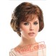 Short Puffy Brown Curly Wigs for Women