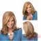 Curly Mid Length Brown Wigs for Women
