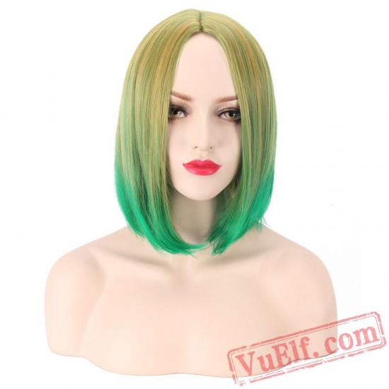 Short Colored Cosplay Wigs for Women