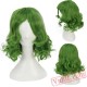 Short Curly Green Cosplay Wigs for Women