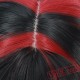 Black & Red Long Curly Wigs for Women