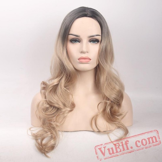 Gold Cosplay Wigs for Women