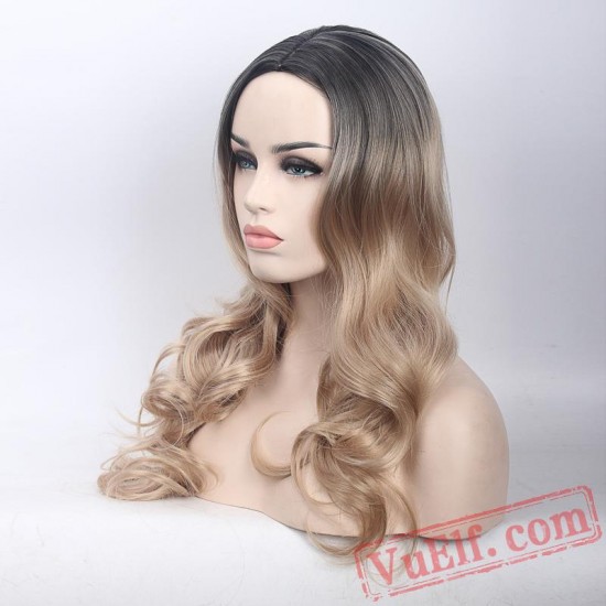 Gold Cosplay Wigs for Women