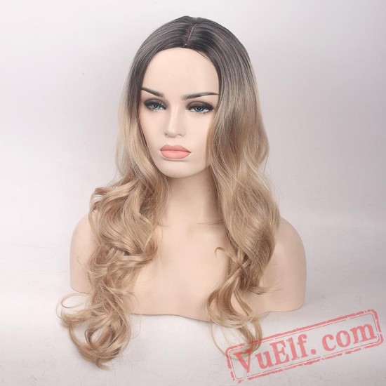 Gold Cosplay Wigs for Women