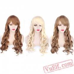 Long Curly Cosplay Wigs for Women