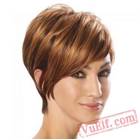 Short Puffy Wigs for Women