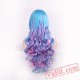 Curly Purple Lolita Wigs for Women