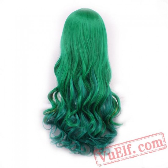 Green Cosplay Wigs for Women