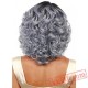 Sliver Short Curly Wigs for Women