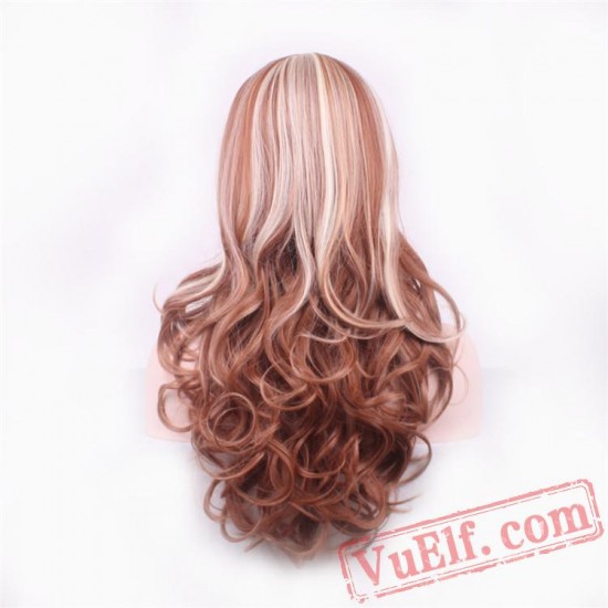Mid-Length Curly Fashion Wigs for Women