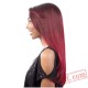 Red Long Curly Puffy Wigs for Women