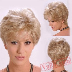 Short Curly Puffy Cosplay Wigs for Women