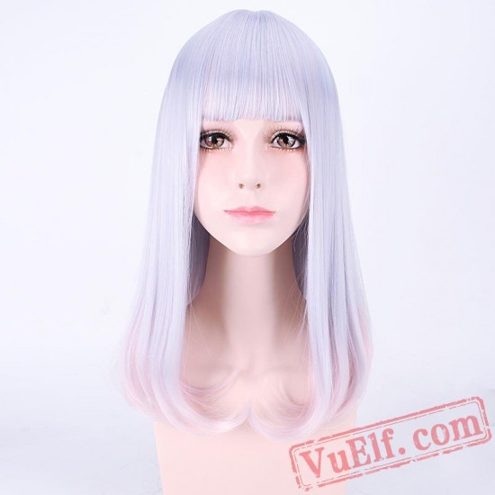 Long Curly Purple Lolita Wigs for Women