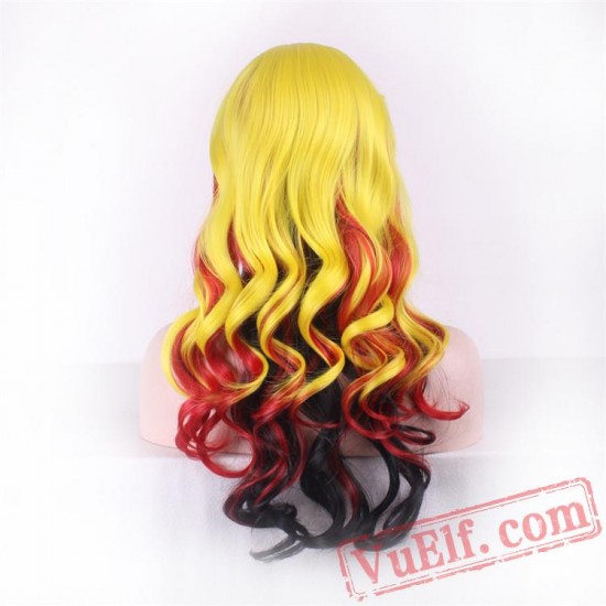 Long Straight Colored Cosplay Wigs for Women