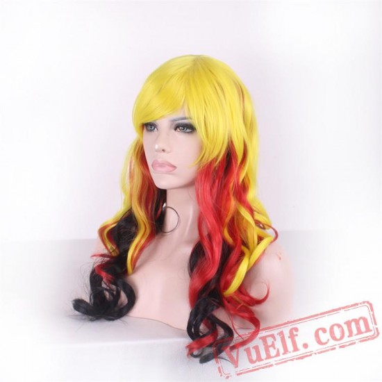 Long Straight Colored Cosplay Wigs for Women